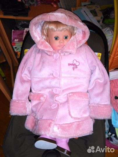 Новая дубленка для маленькой принцессы на весну-ос