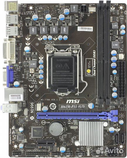Материнская плата MSI H61M-P31 G3
