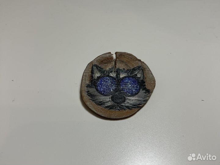 Значок hand made деревянный