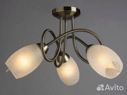 Люстра потолочная arte бронза