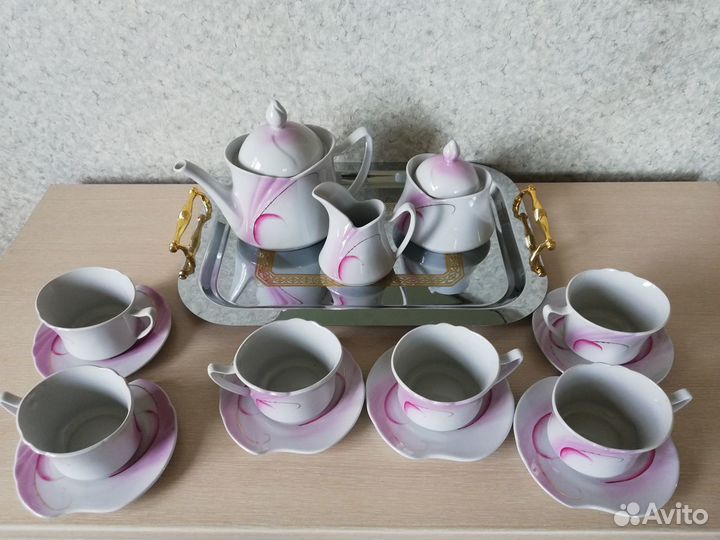 Сервиз чайный кофейный хенд мейд