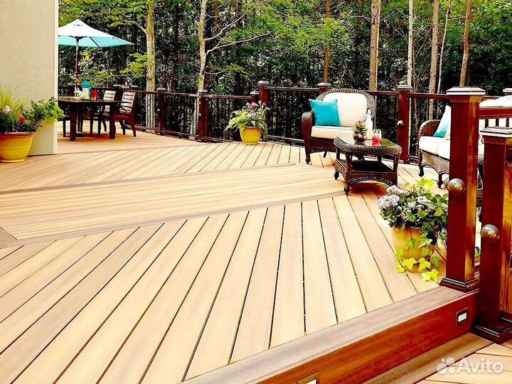 Террасная доска из дпк под дерево