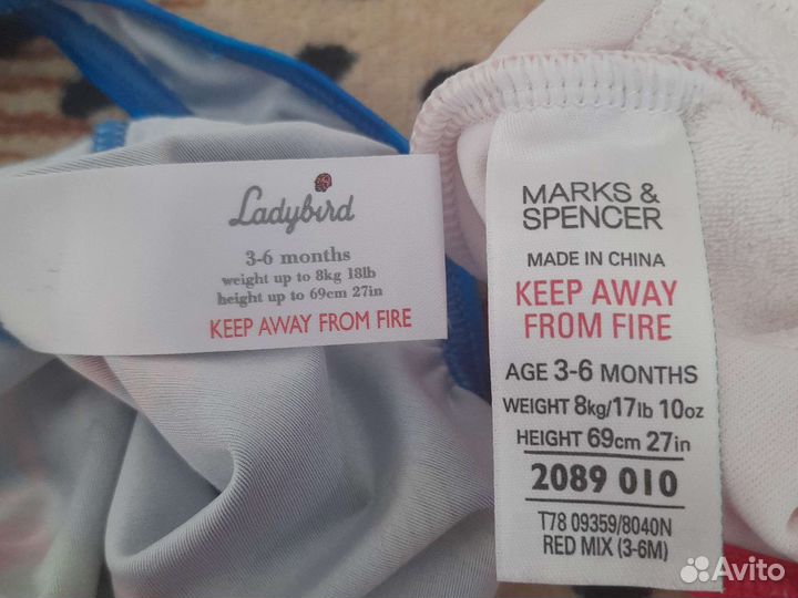 Купальник для малышки-3-6месяц