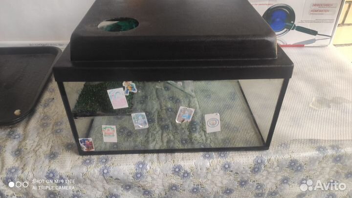 Аквариум для красноухой черепахи 15 л (25*35*18)