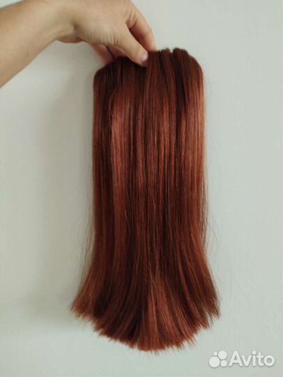 Хвост, волосы синтетические 30см