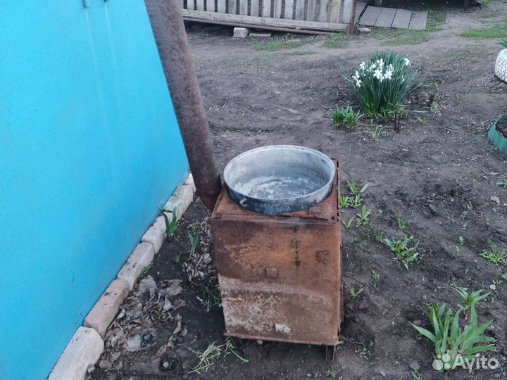 Печь чугунная под казан