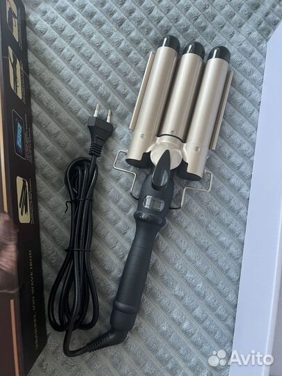 Плойка доя волос трехволновая