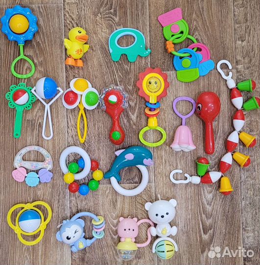 Игрушки погремушки пакетом