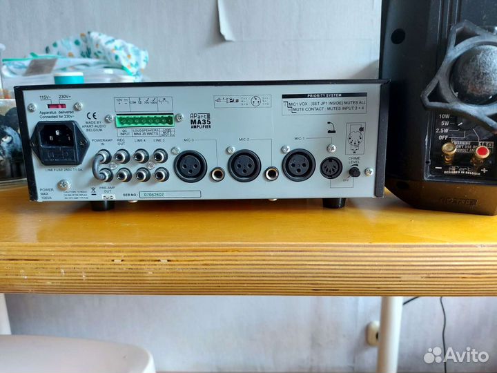 Apart-ma35 микшер усилитель