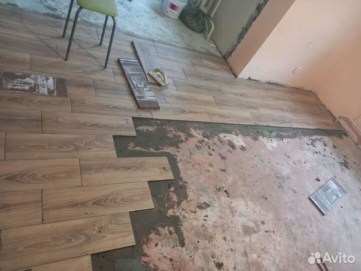 Санузел.Отделочные работы.Кварц-винил