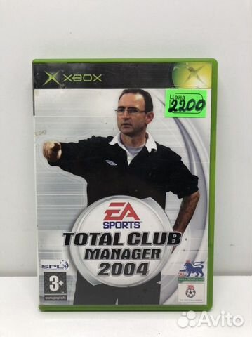 Диск Total club manager 2004 на Xbox Original