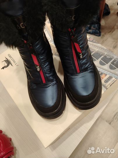 Дутики зимние для девочки р34-35