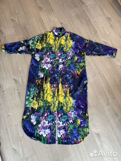 Платье халат длинное