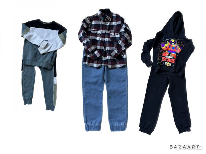 Вещи пакетом на мальчика 110-122