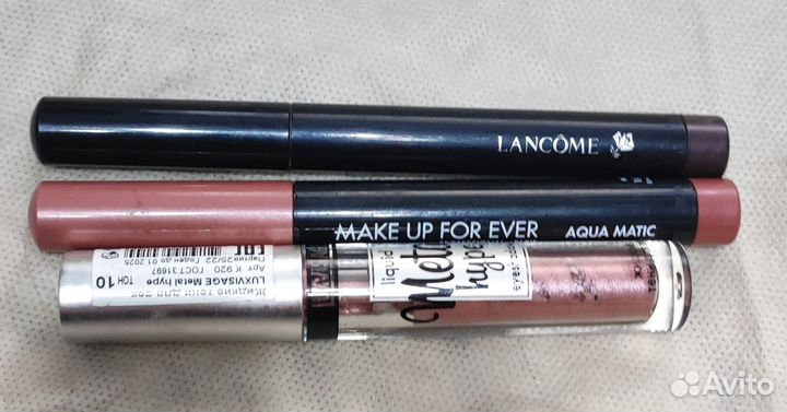 Тени Lancome, make up forever, metall hype