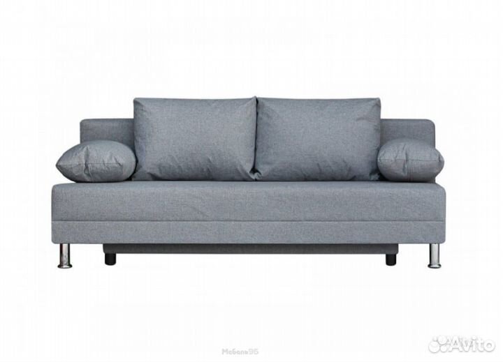 Диван Комфорт без подлокотников 4 подушки грей