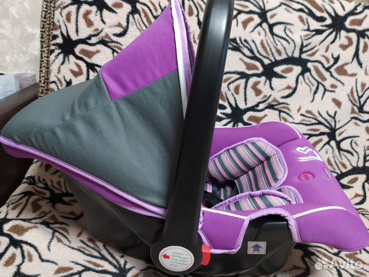 Автолюлька LK-02, группа 0+, цвет фиолетовый