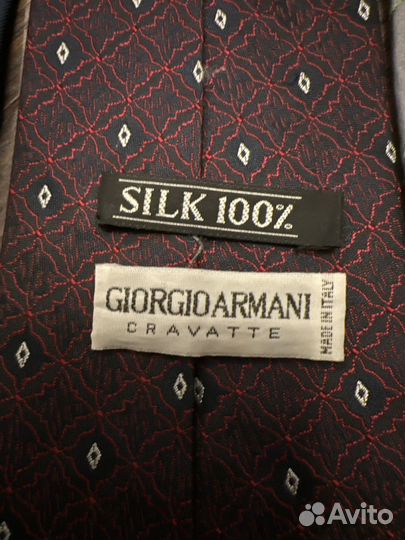Галстук б/у Giorgio Armani, зажим, еще 4 галстука