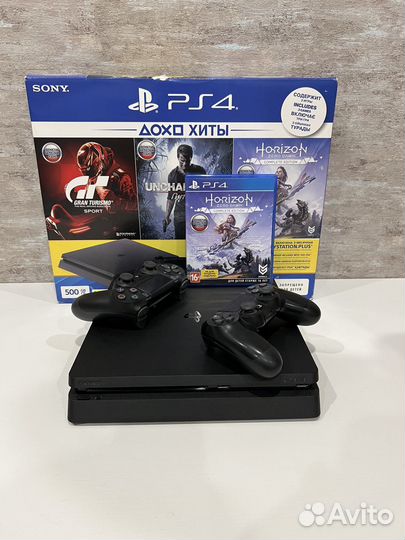 PlayStation 4 Slim + 50 игр