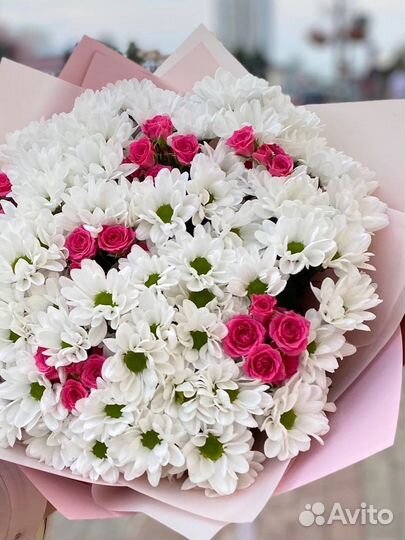 Цветы хризантемы кустовые розы