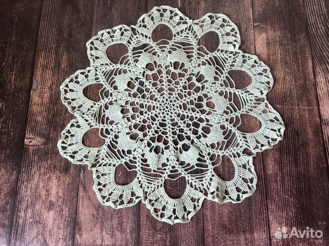 Салфетка ажурная, вязаная крючком