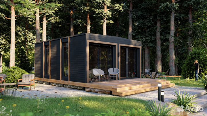 Модульный комплекс с баней для вашего бизнеса