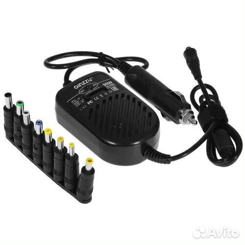 Зарядка в машину для ноутбука 90W +USB 8 разъемов