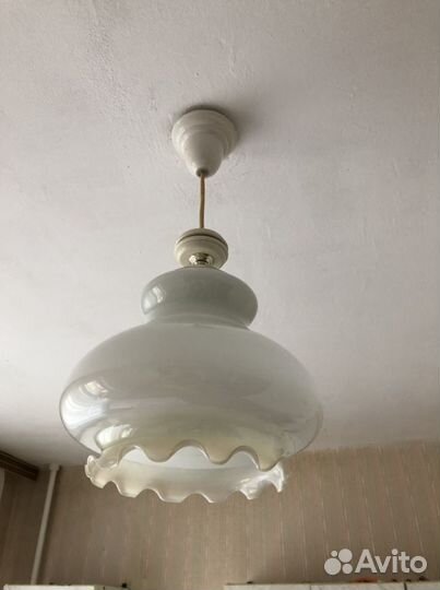 Люстра стеклянная