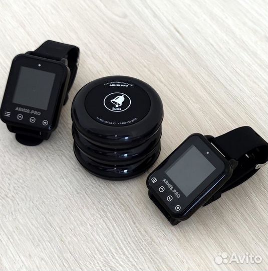 Система вызова официанта/персонала кнопка и часы