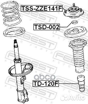 Опора переднего амортизатора tsszze141F Febest