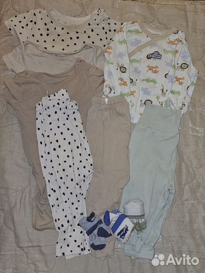 Набор вещей пакетом для малыша до 6мес до 1 года