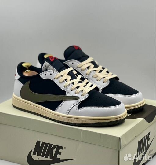 Кроссовки Travis Scott & Nike Air Jordan 1Low р41