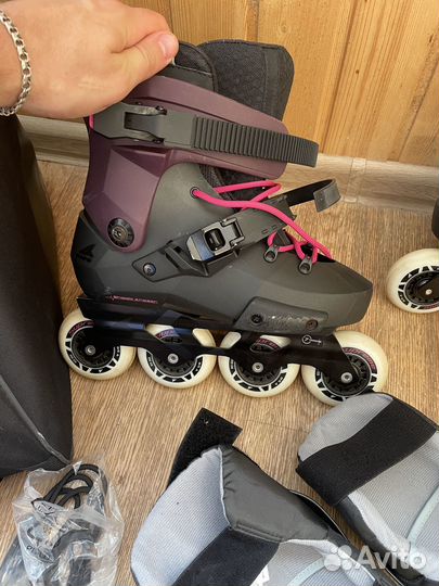 Ролики RollerBlade 38.5 Комплект с защитой