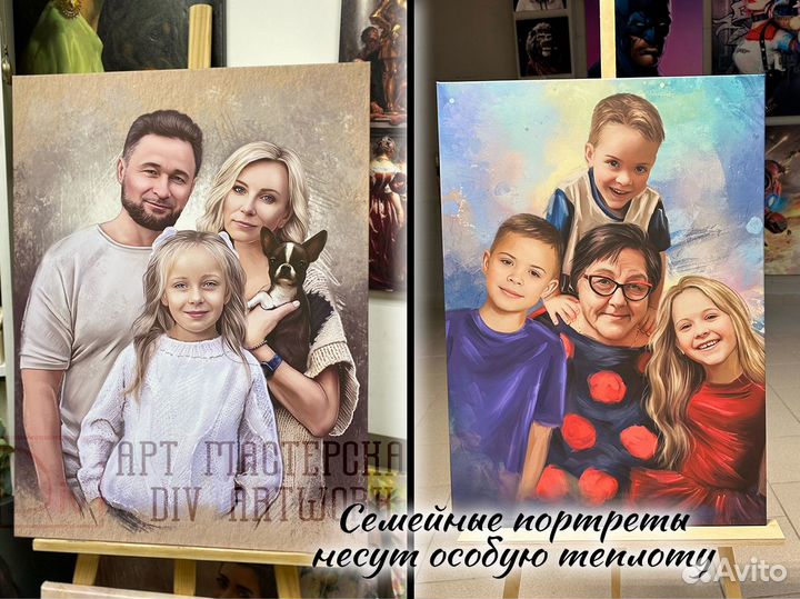 Печать на холсте/Портрет по фото в Краснодаре