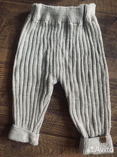 Вязаный костюм для малыша 74-80