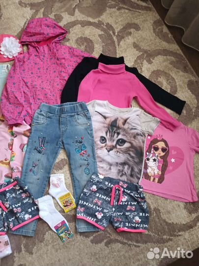 Вещи пакетом на девочку 110 116