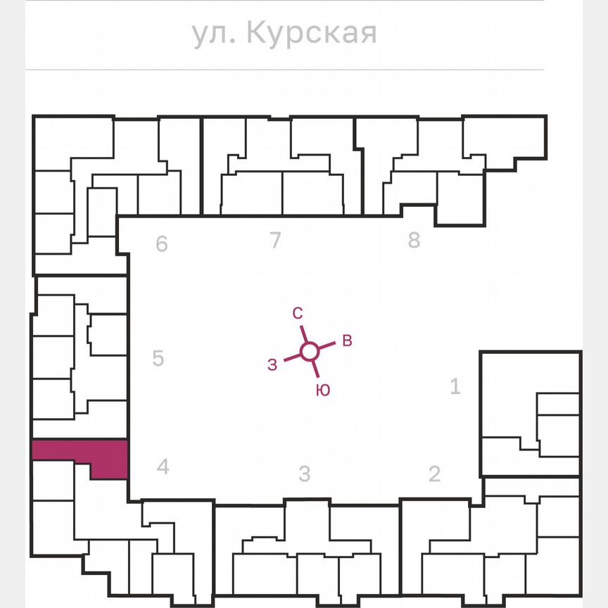 2-к. квартира, 61,5 м², 3/10 эт.