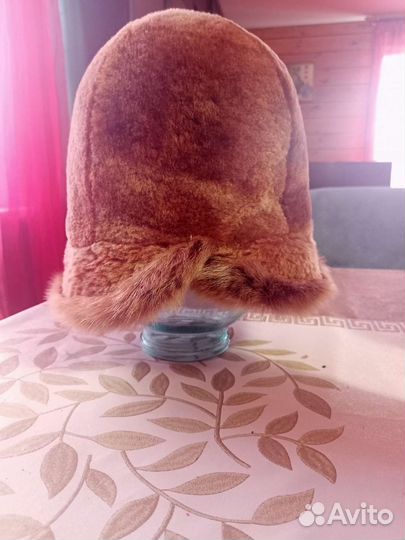 Шапка натуральный мех. Мутон