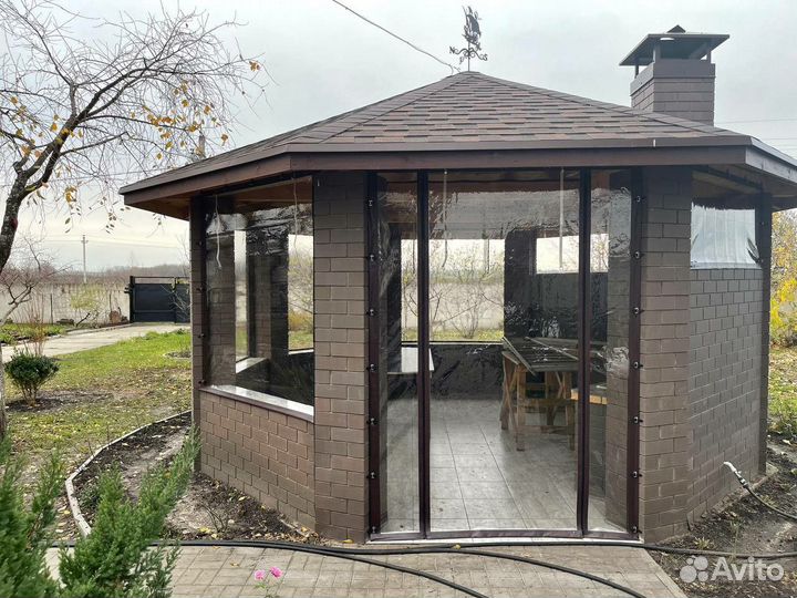 Мягкие окна для беседок, веранд