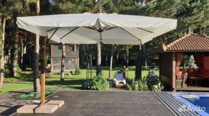 Уличный профессиональный зонт для дачи и сада