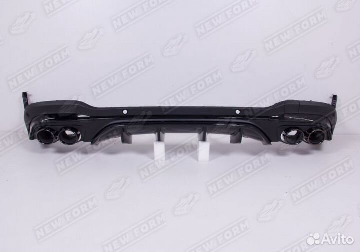 Диффузор с насадками 43S AMG Mercedes GLC 253 рест