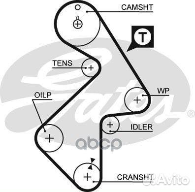 Ремень грм 163зуб,26,7mm 5202XS Gates