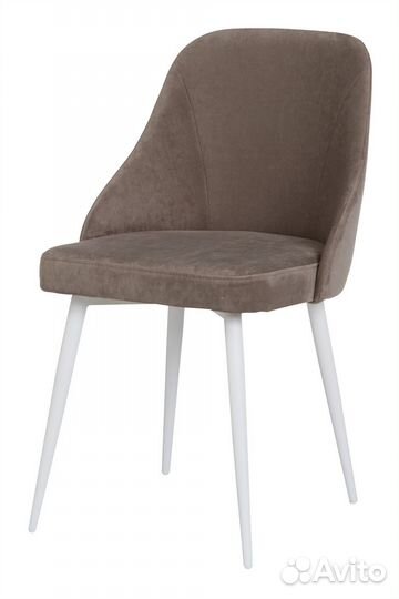 Стул амелия белый/тк. Десерт 05 латте