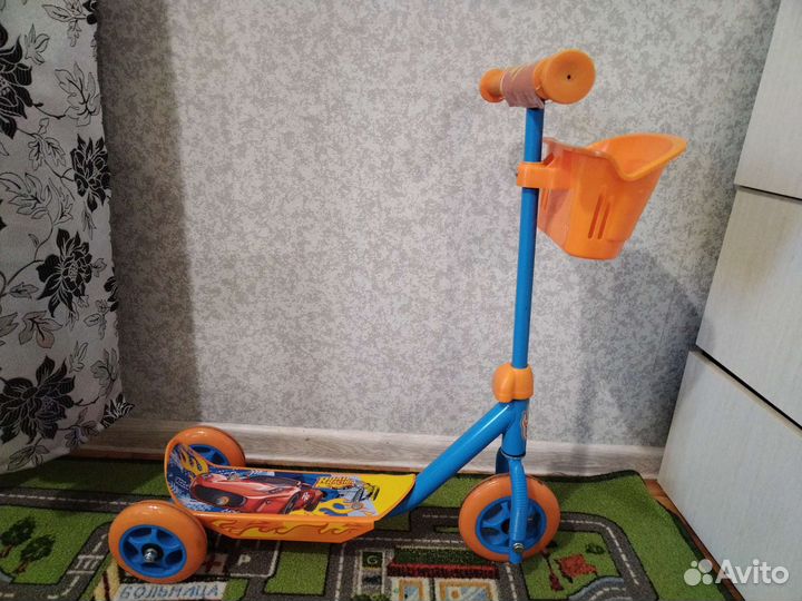 Самокат детский трехколесный бу