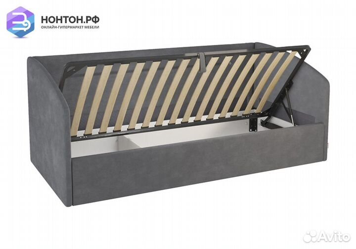 Софа Альба темно-серая