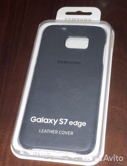 Samsung galaxy S7 edge Чехол Leather Cover новый