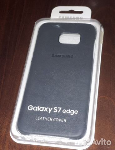 Samsung galaxy S7 edge Чехол Leather Cover новый