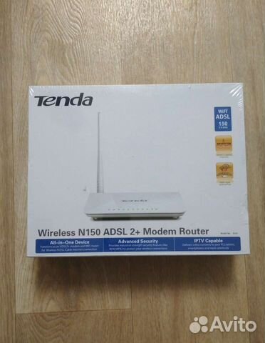 Wi-Fi роутер tenda D151, adsl2+, белый