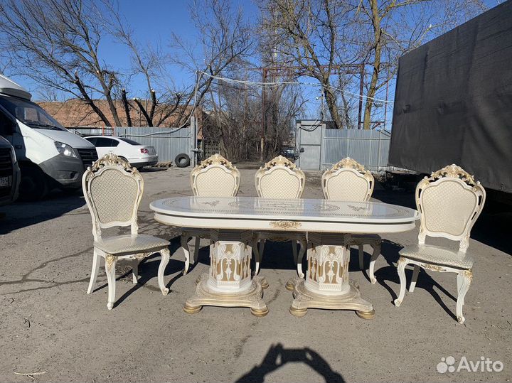 Стол и стулья Люкс