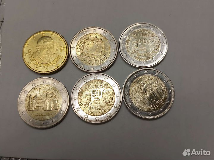 Юбилейные евро, монеты Европы